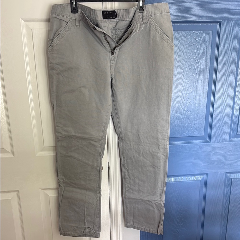 Oakley Gray Chinos Classic Straight-Leg